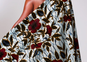 Pagne wax hollandais original Vlisco de Hollande- Hibuscus